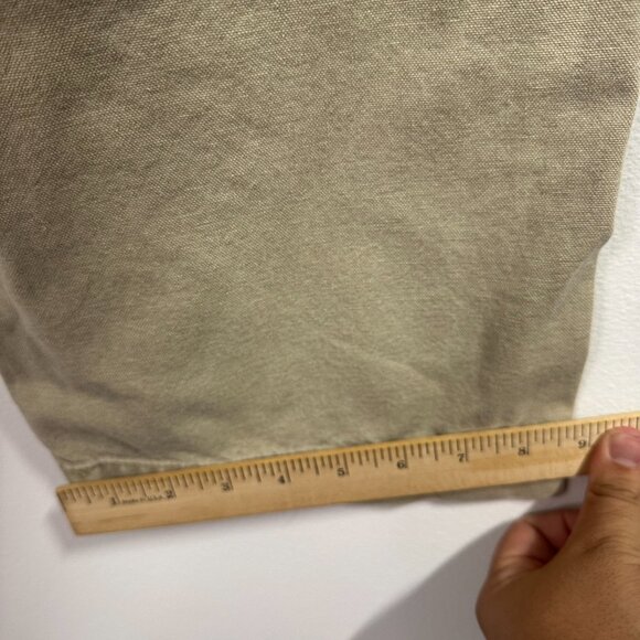 Y2K Old Navy Wide Leg Zipper Cargo Pants Khaki Brown Skater Skate Men's Sz 30 - Picture 6 of 7